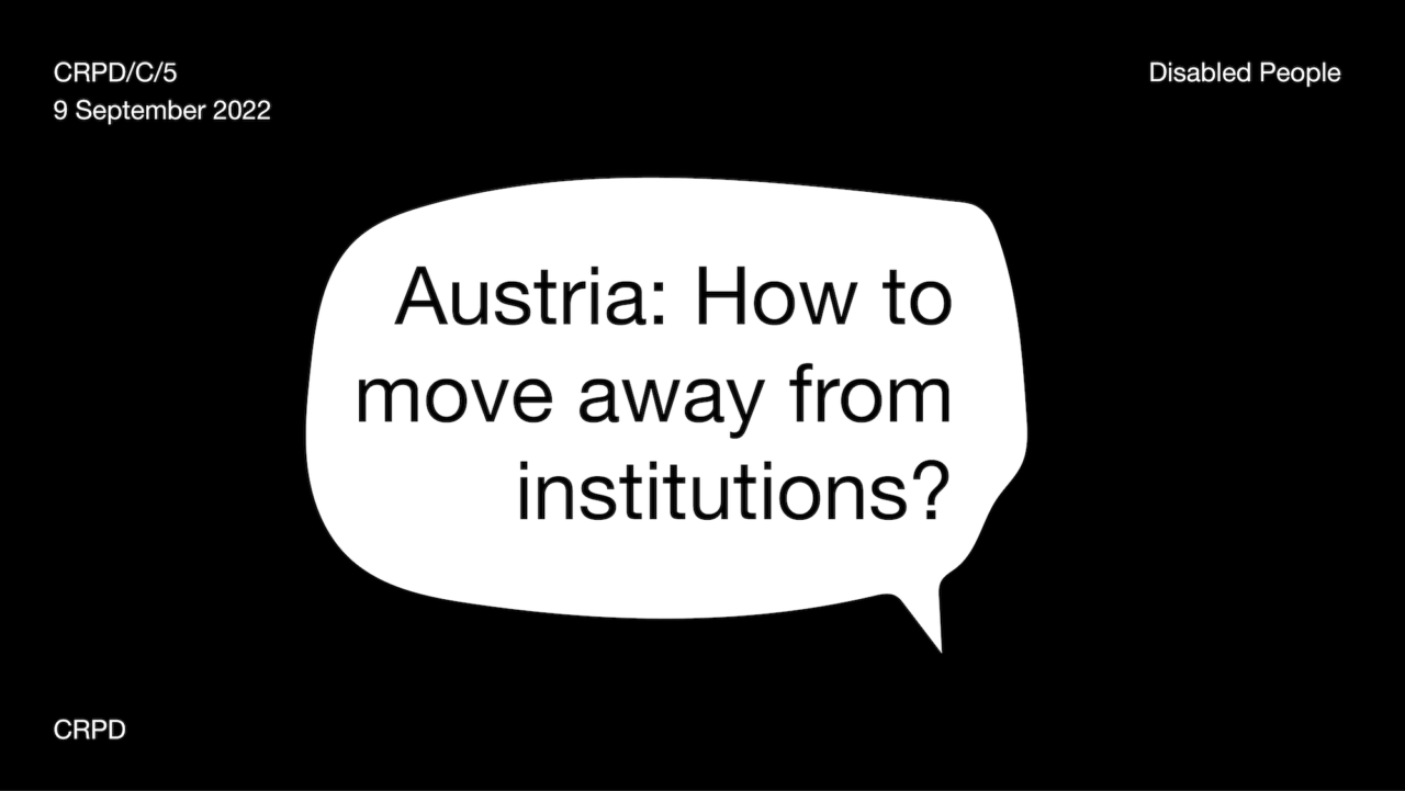 Austria: How to move away from institutions?