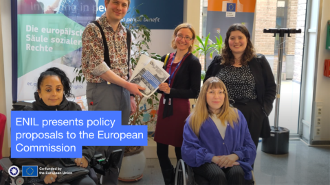 ENIL presents policy proposals to the European Commission. ENIL logo, co-funded by the EU