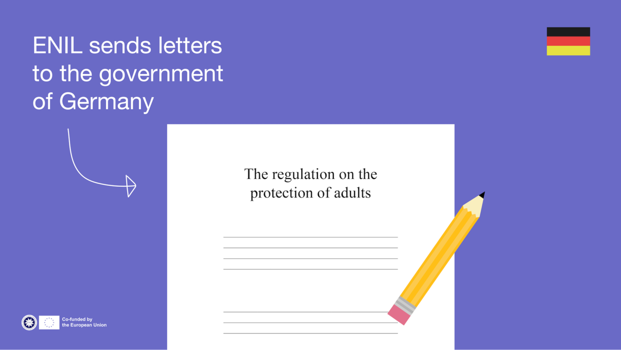 ENIL sends letters to the government of Germany about the regulation on the protection of adults.
