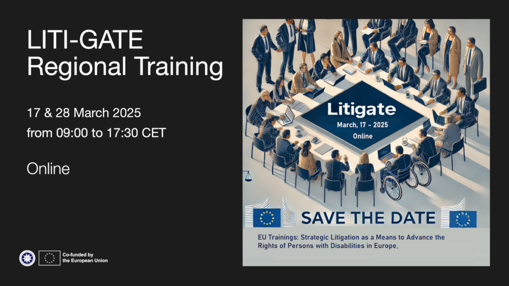 LITI-GATE regional training 17 and 28 March 2025, from 9:00 to 17:30 CET, online