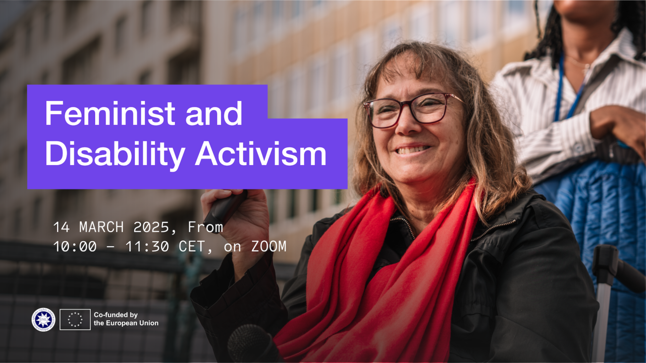Feminist and Disability activism. 14 March 2025, from 10:00 to 11:30 CET, on Zoom. ENIL