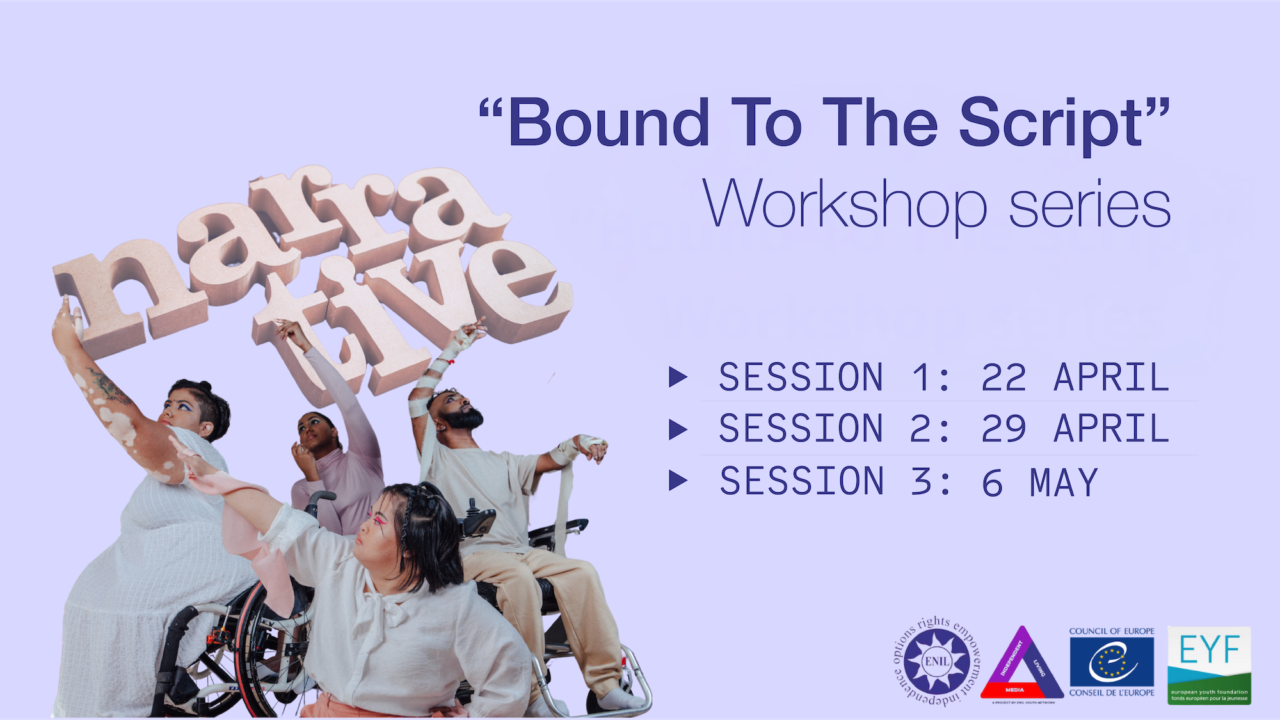 Bound to the script, workshop series. Session 1 on 22 April, session 2 on 29 April and Session 3 on 6 May
