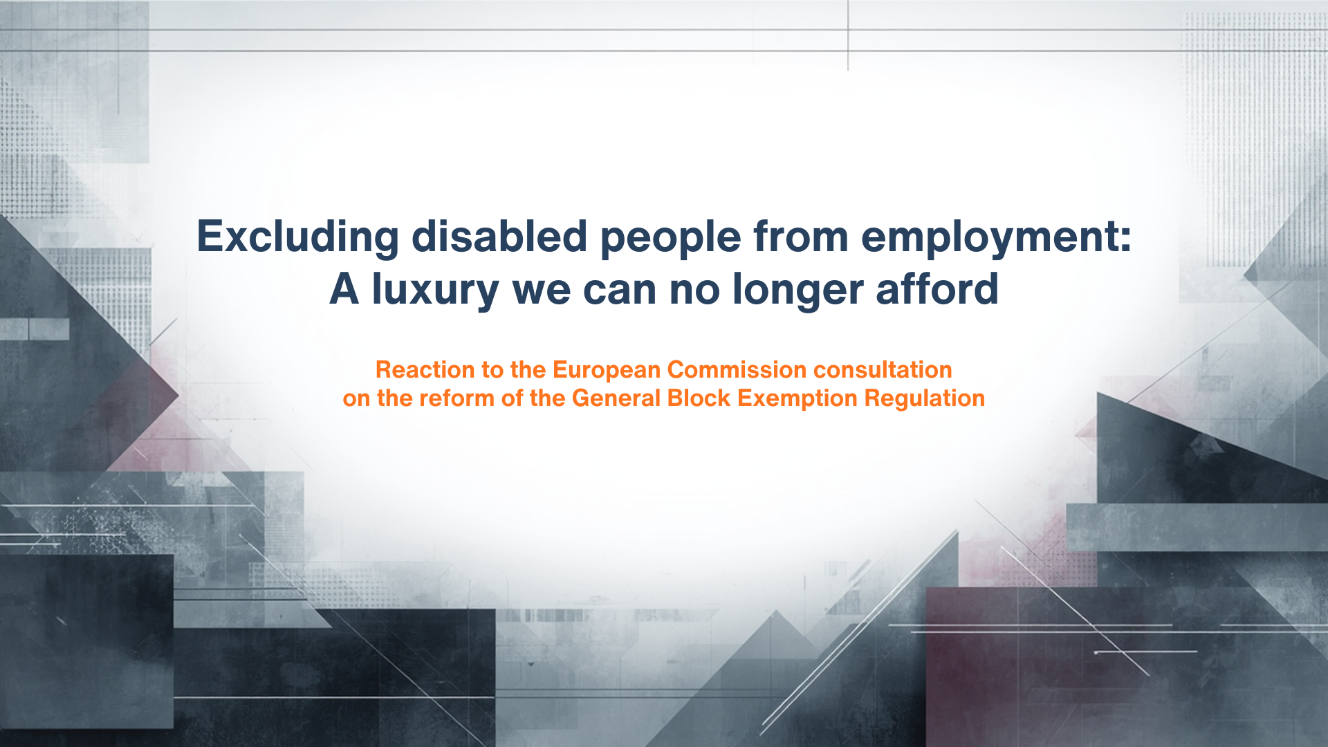 Excluding disabled people from employment: A luxury we can no longer afford