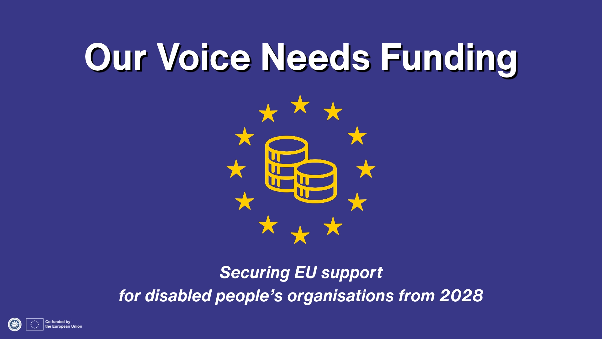 For a sustainable financing of disabled people`s organisations