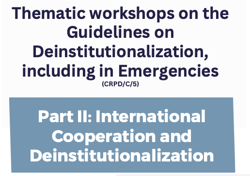 International Cooperation and Deinstitutionalisation