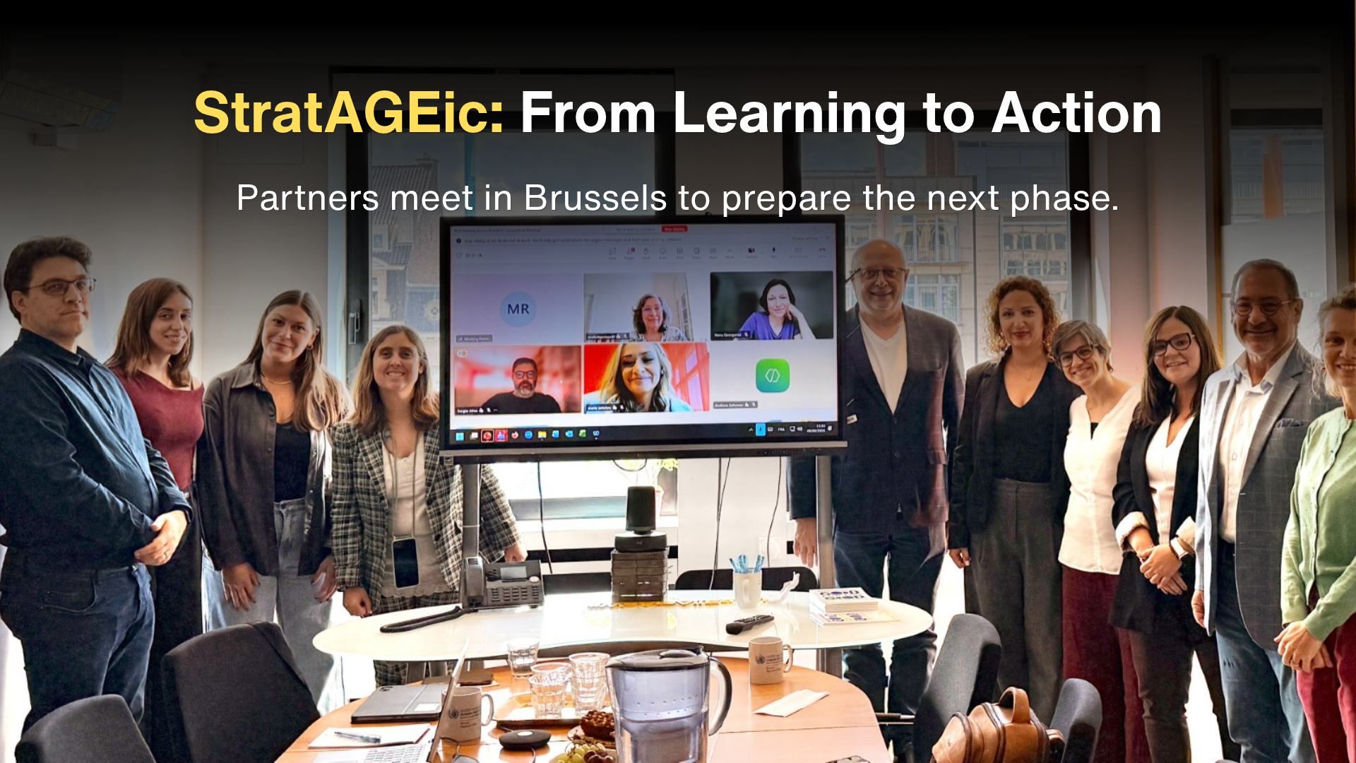 StratAGEic partners meet in Brussels to reflect on progress and prepare the next steps